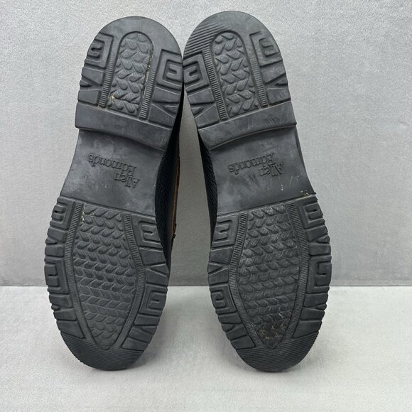 Allen Edmonds Nashua Mens Size 11.5 (E) Wide Tassel Loafers Black/Brown Two Tone - Picture 7 of 10